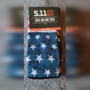5.11 Blue Star Pattern Crew Socks